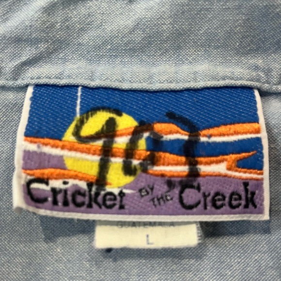 Vintage large Cricket on the Creek patchwork heart button down collated plaid - Picture 4 of 9